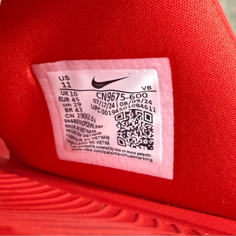 New Nike Victori One Slide Size 13 University Red/ Black - Picture 3 of 7